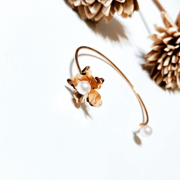 Flower cuff bracelet M153 - Picture 5 of 7